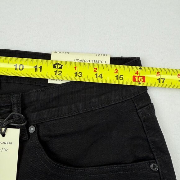 American Rag Men's Comfort Stretch Slim Fit Black Denim Jeans Size 30x32 NWT - Picture 8 of 11